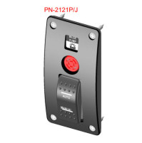 Rocker Switch with 1 Panels - (ON)-OFF-ON /SPDT - with Alarm - PN-2121P/J - ASM